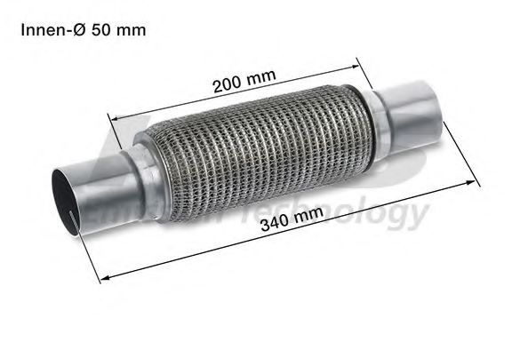 HJS 83 00 8595 Flex Hose, exhaust system